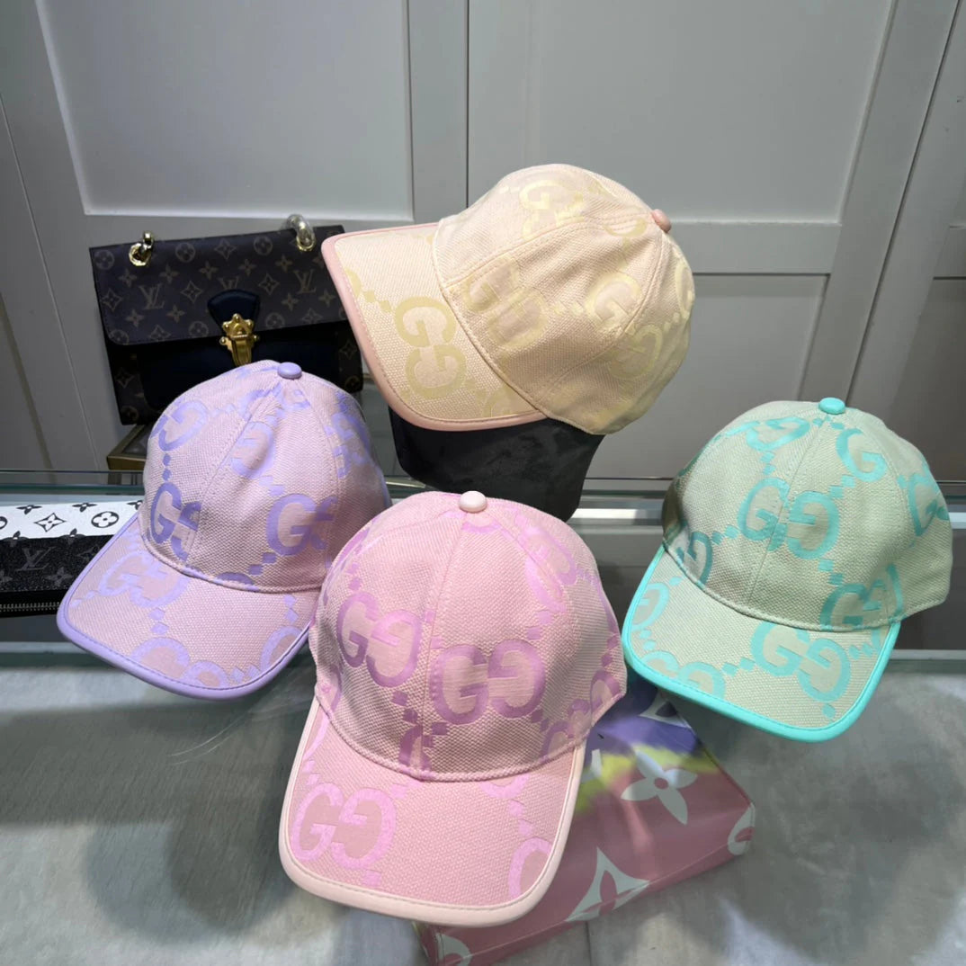 Double G stripe letter printing baseball cap