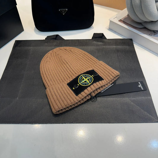 Knitted Hat Classic Compass Embroidered Cold Hat