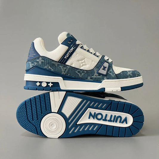 Denim shoes with brand logo on the side