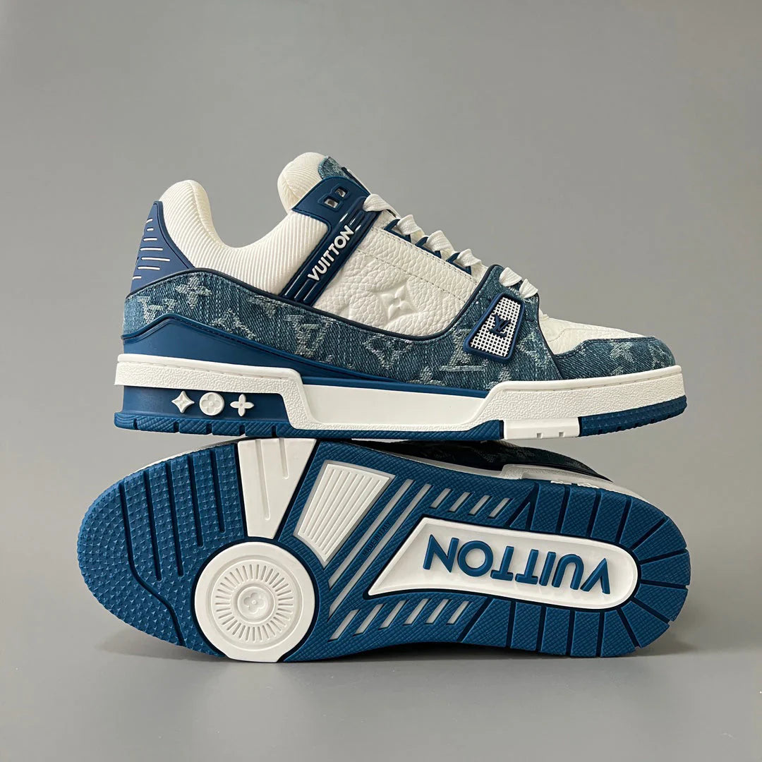 Denim shoes with brand logo on the side