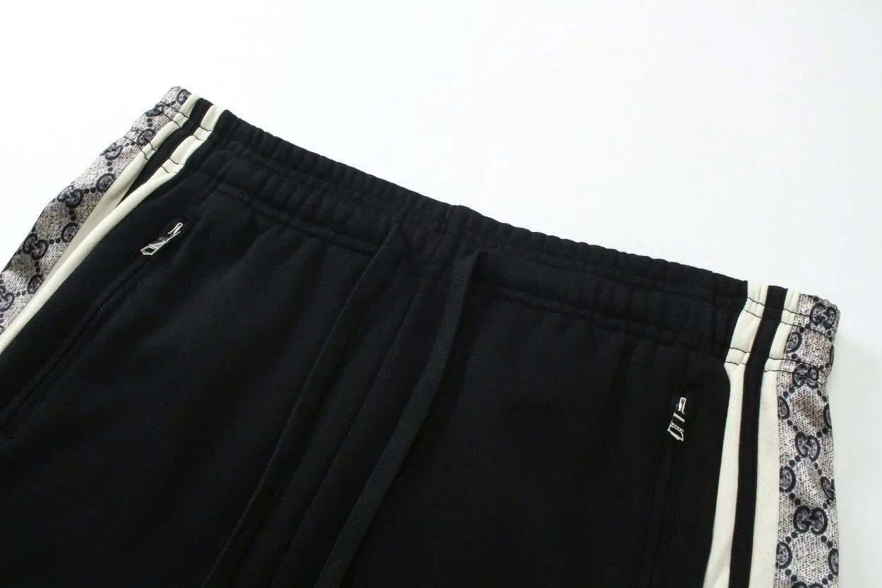 250212 Classic ribbon patchwork knitted cotton shorts