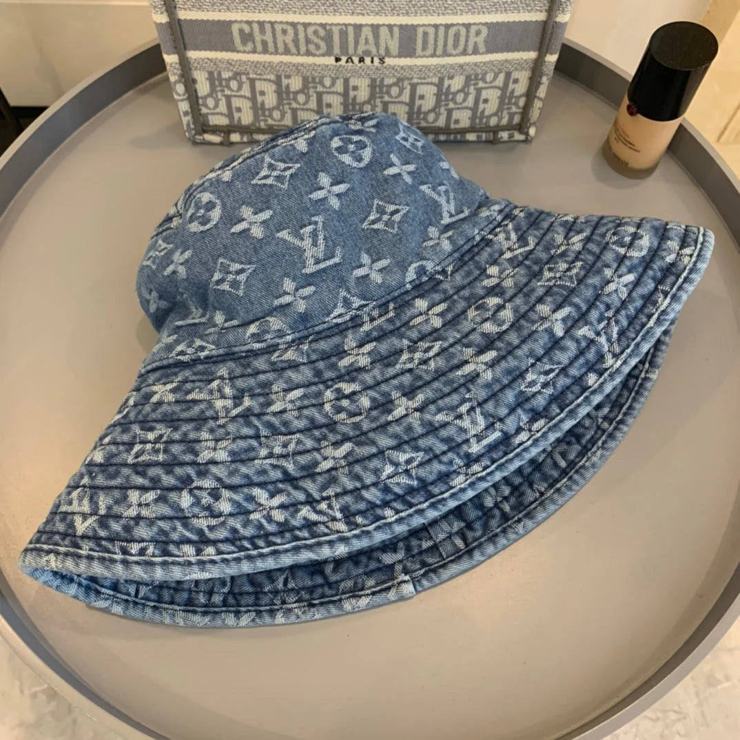 Monogram Big Brim Denim Hat