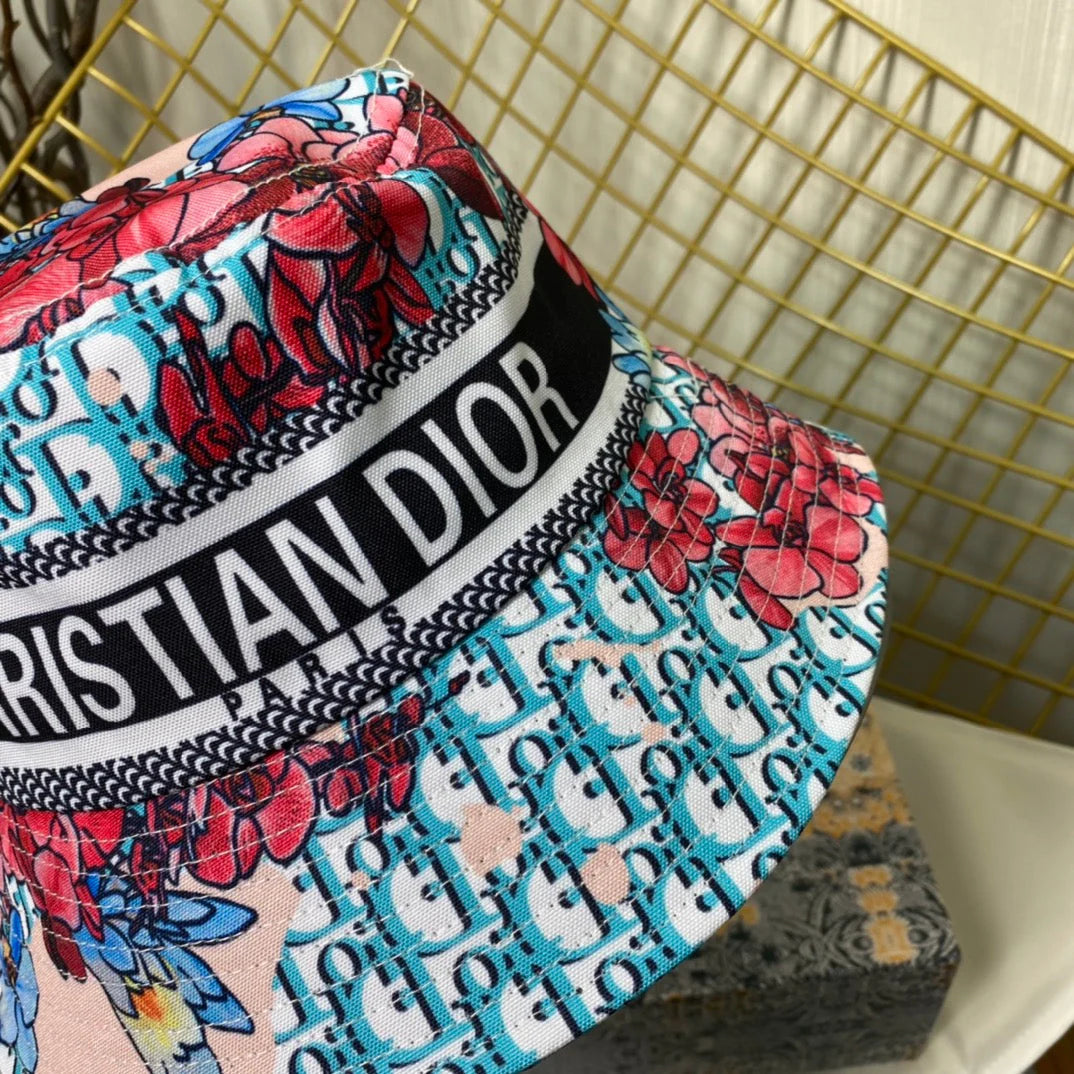 Personalized Monogram Flower Bucket Hat