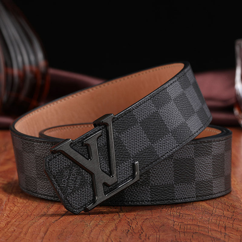 3 Colors printed letter leather belt