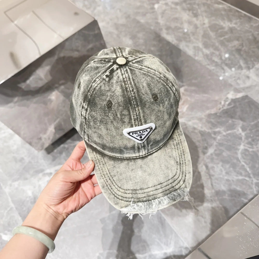 2024   Triangle Label Cowboy Baseball Cap