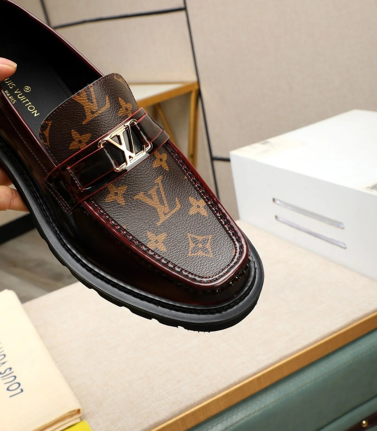 L casual leather shoes