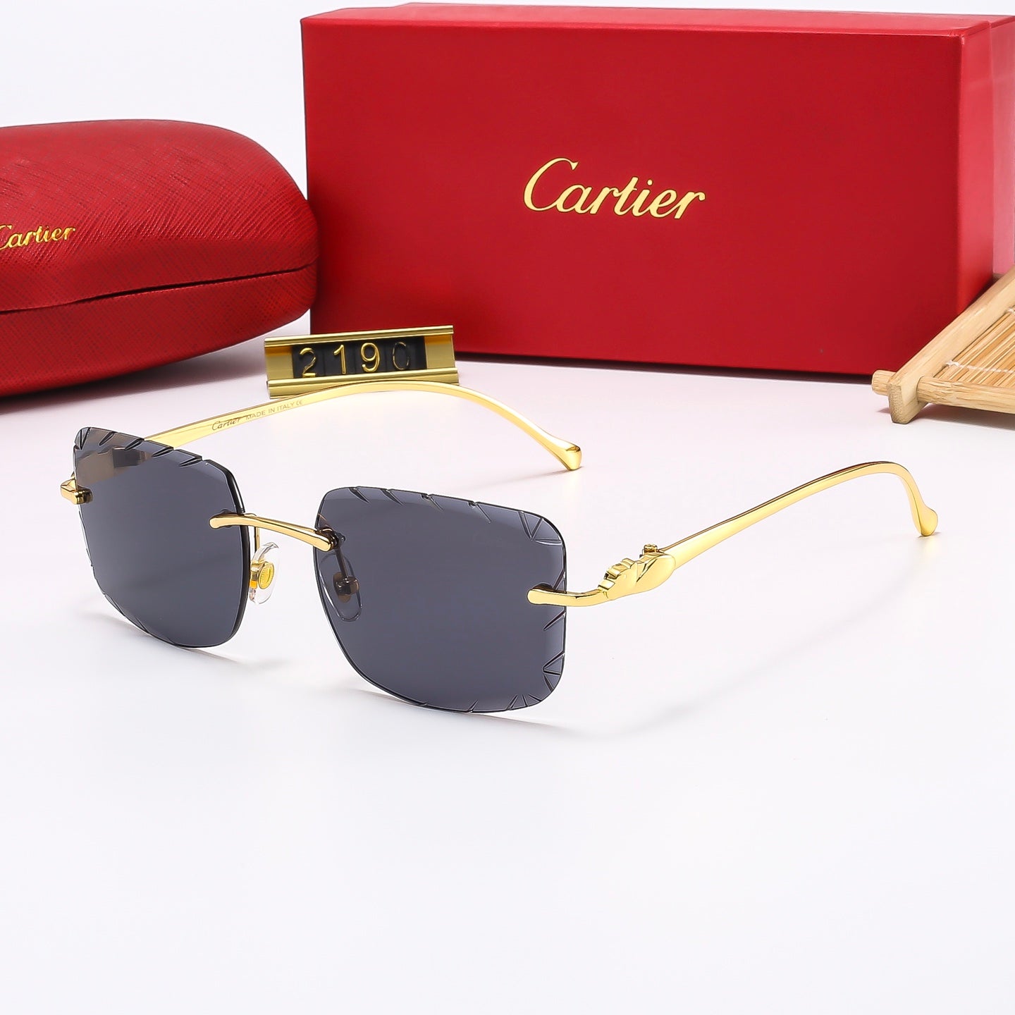 Fashion Square Frameless Sunglasses 2190