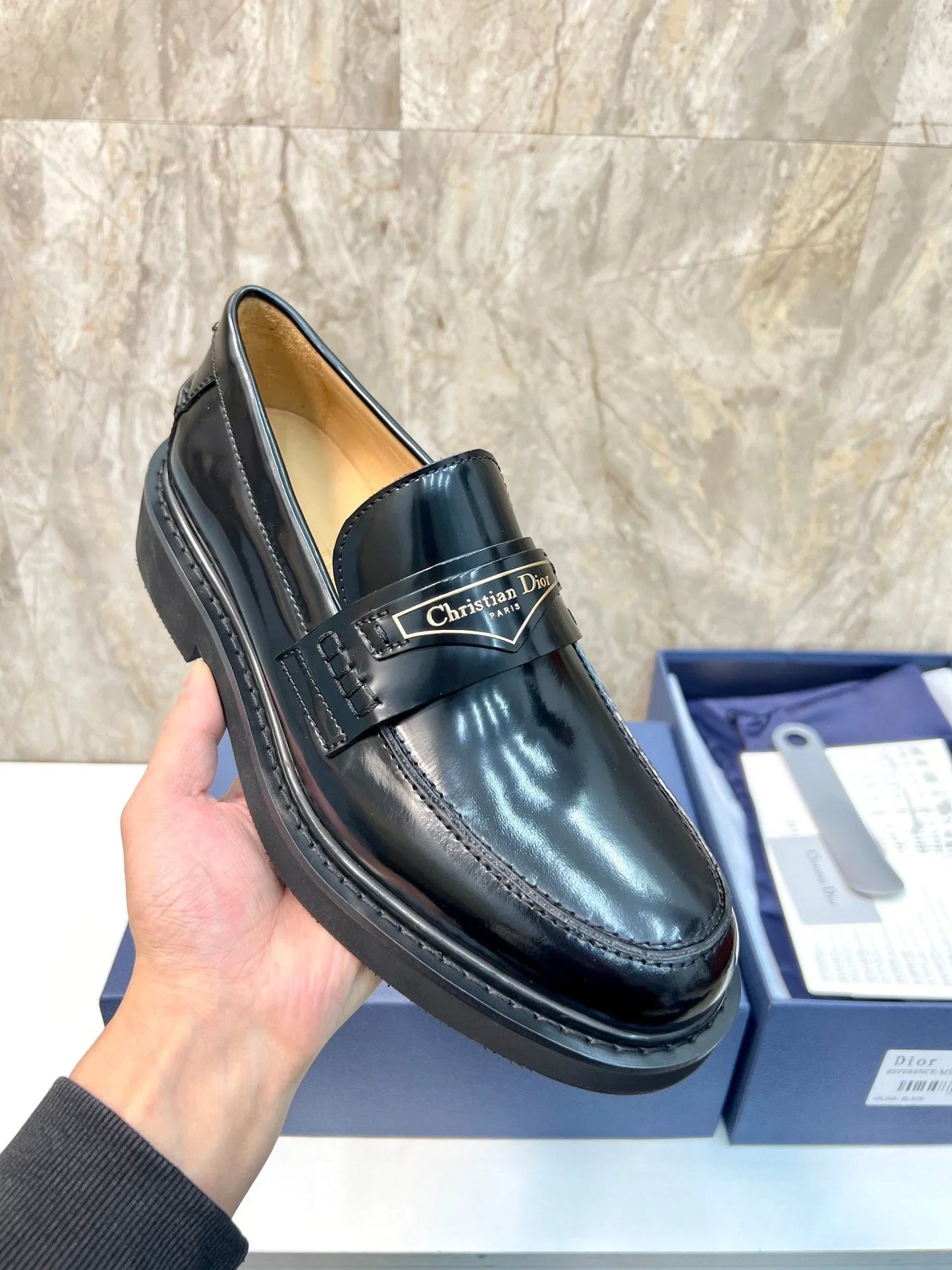 D Brogues Derby Leather Shoes