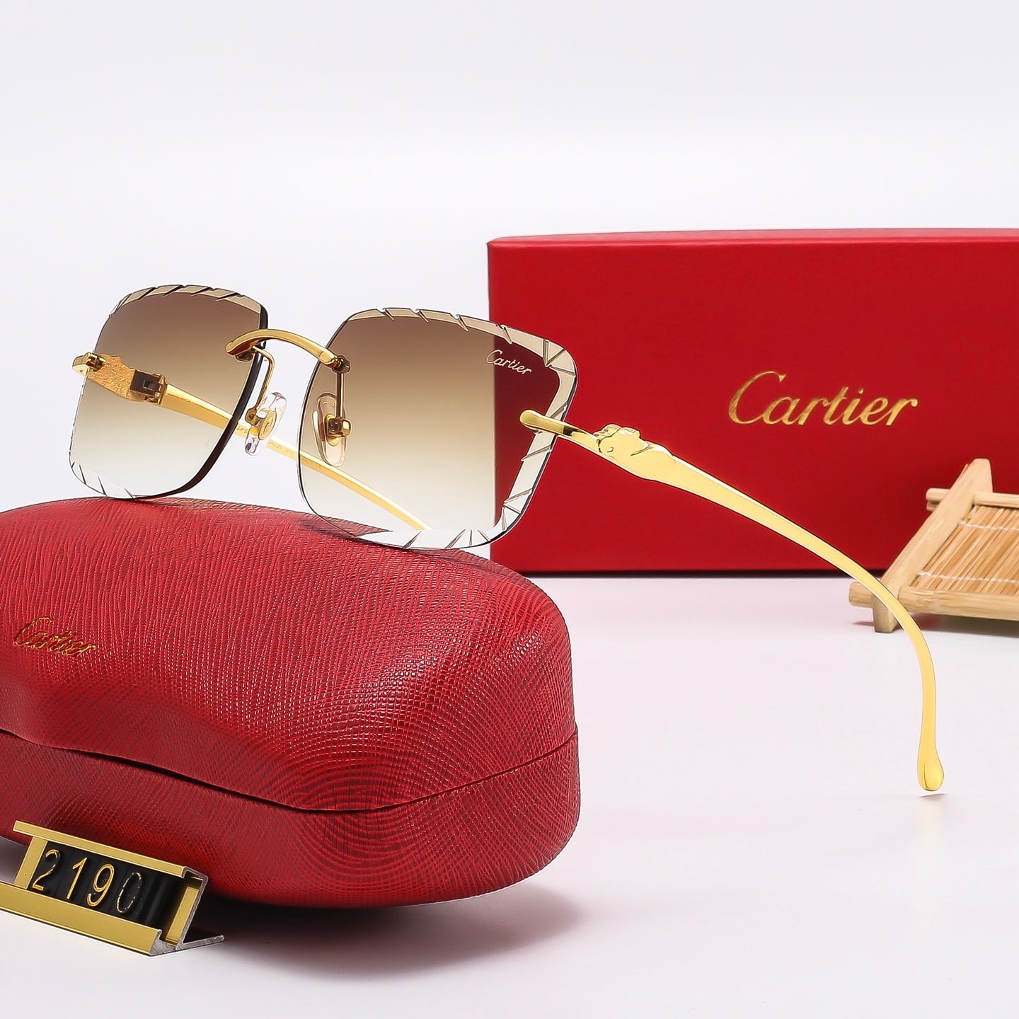 Fashion Square Frameless Sunglasses 2190
