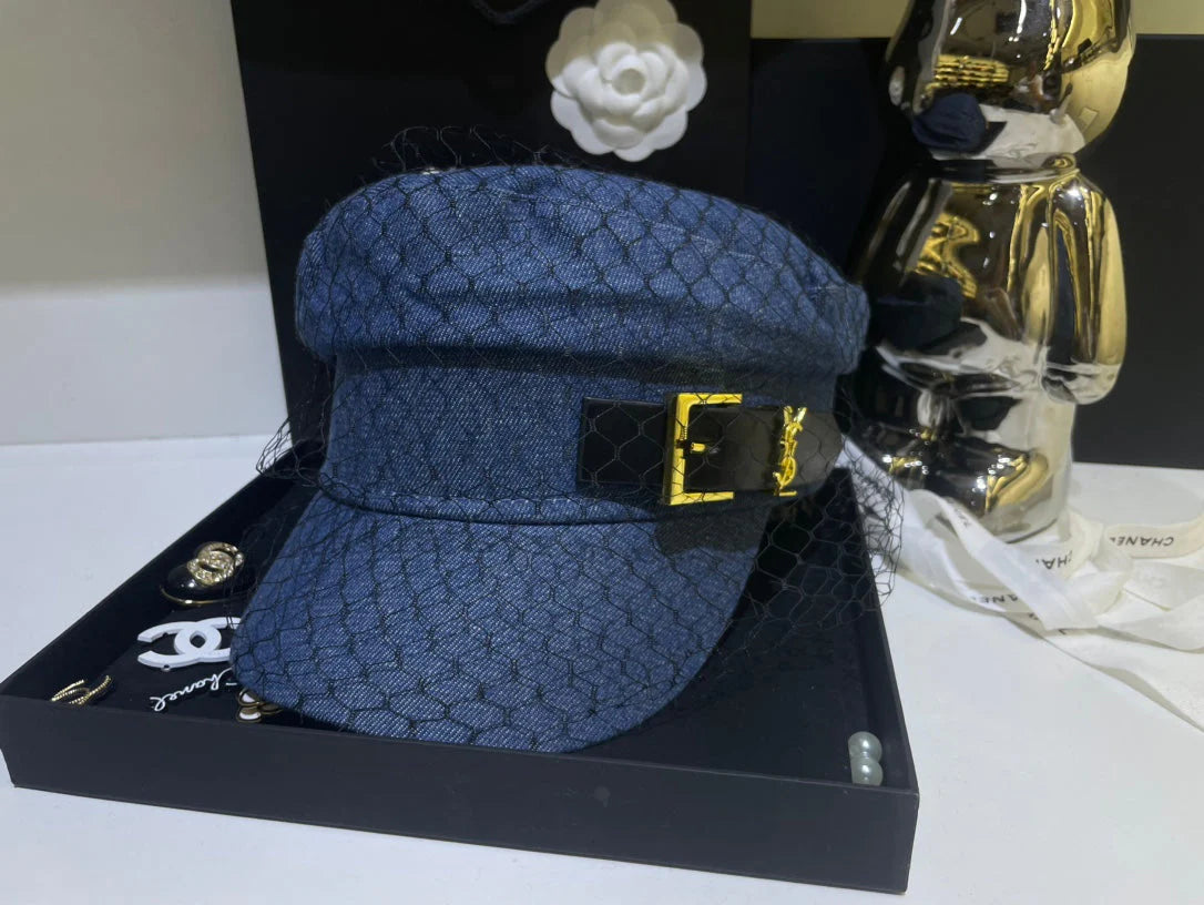 1 colour mesh denim army hat