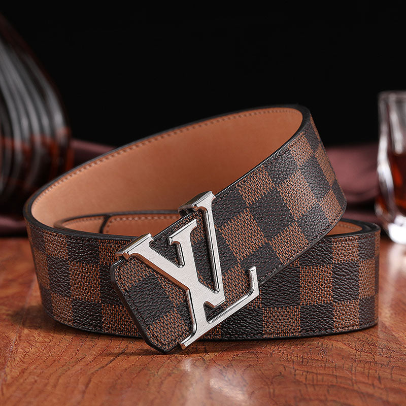 3 Colors printed letter leather belt