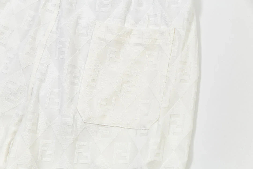 250218 New diamond textured towel knit shorts