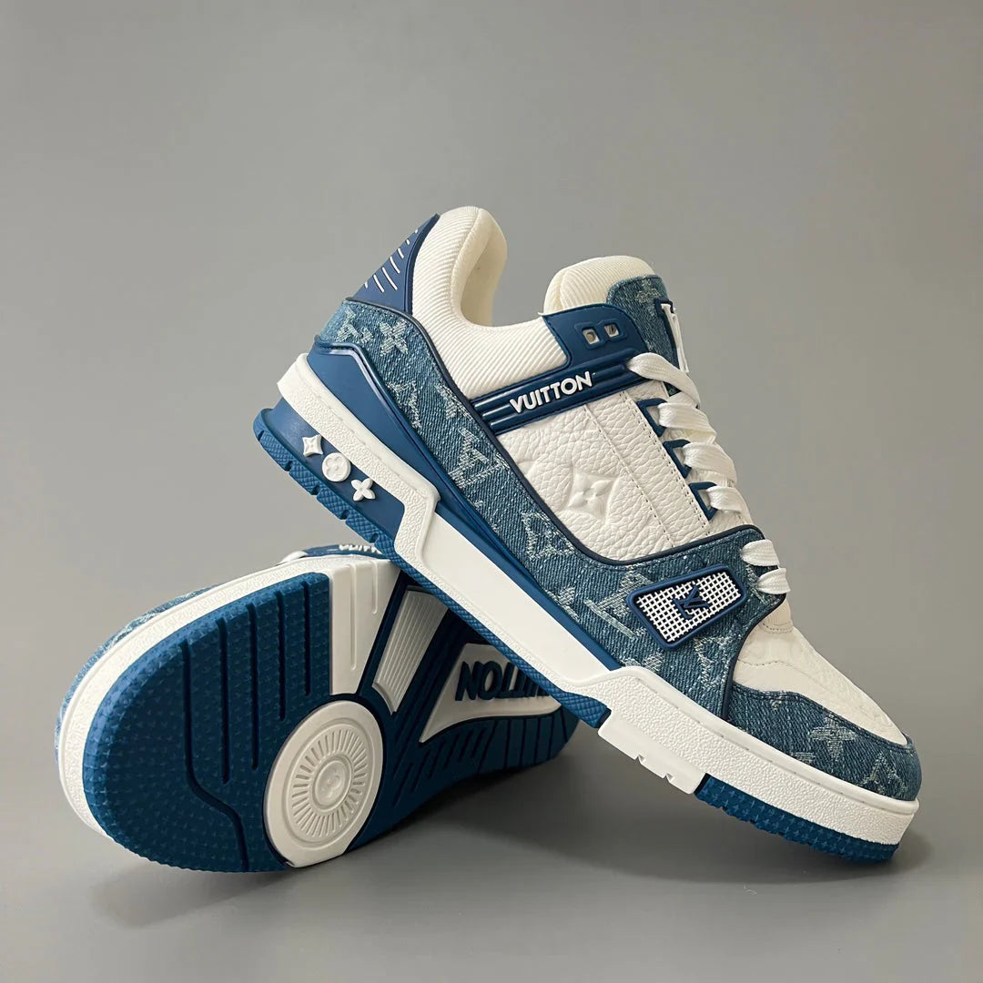 Denim shoes with brand logo on the side