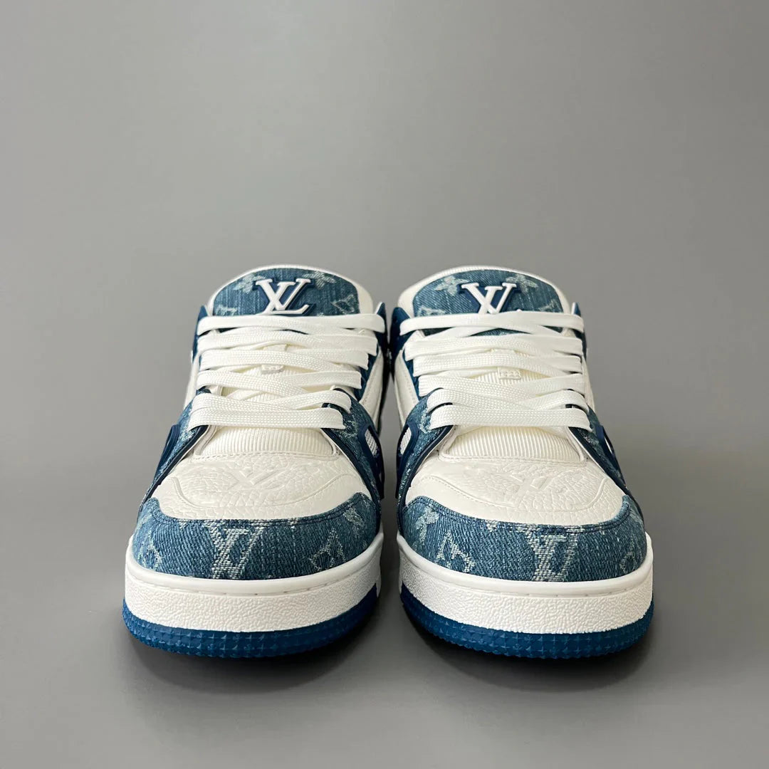 Denim shoes with brand logo on the side