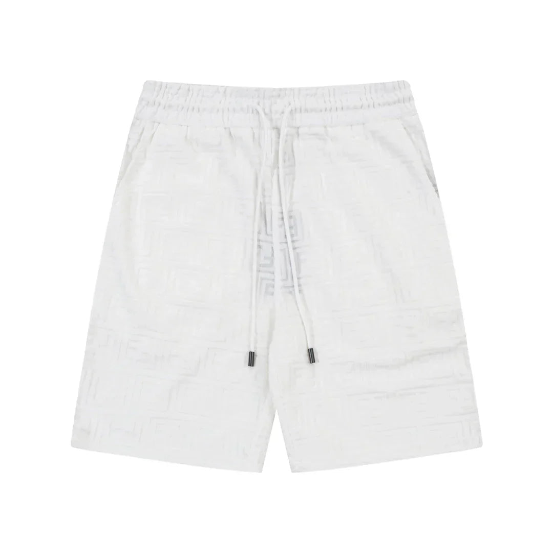 1211 New plaid jacquard towel shorts