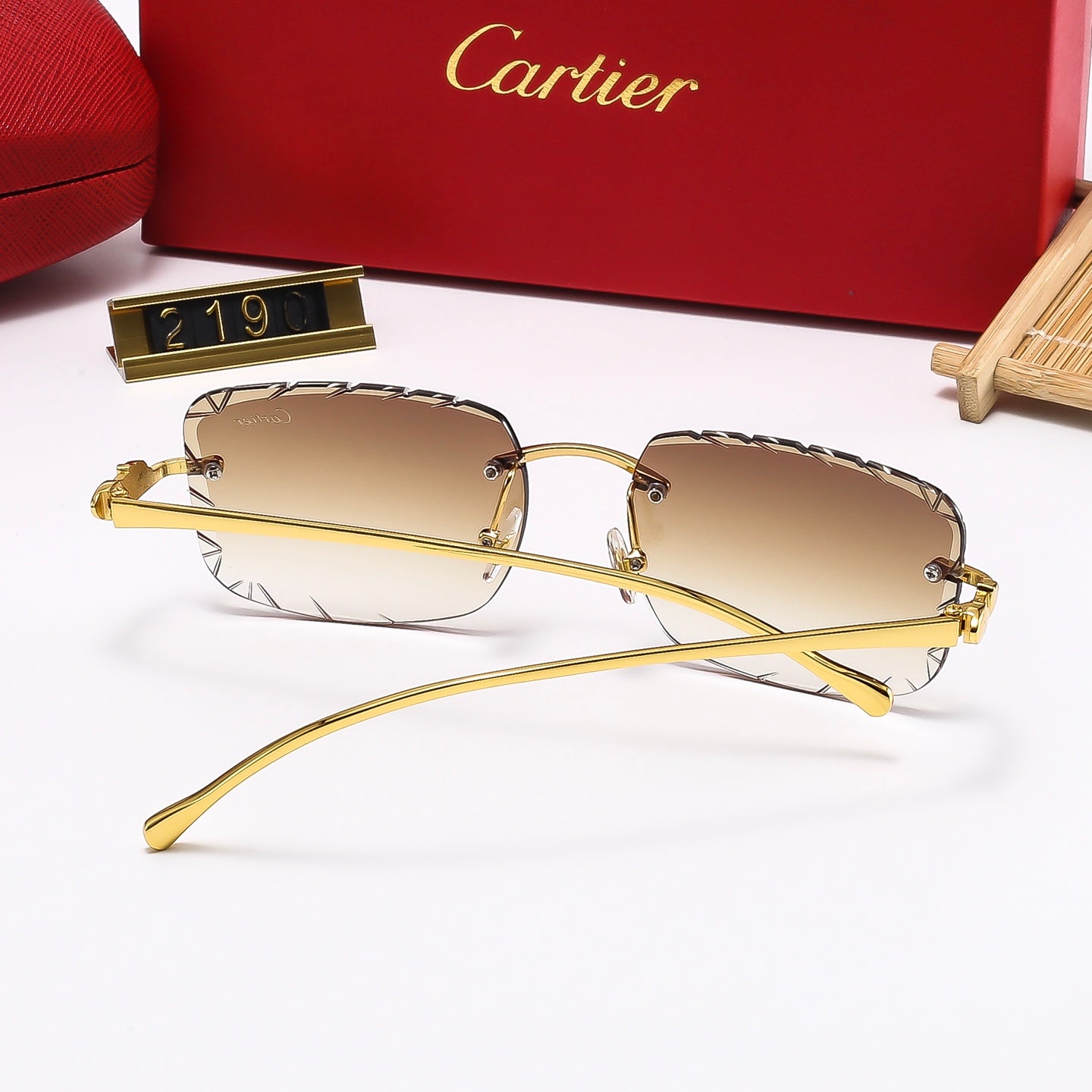 Fashion Square Frameless Sunglasses 2190