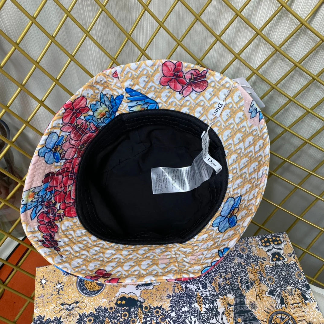 Personalized Monogram Flower Bucket Hat
