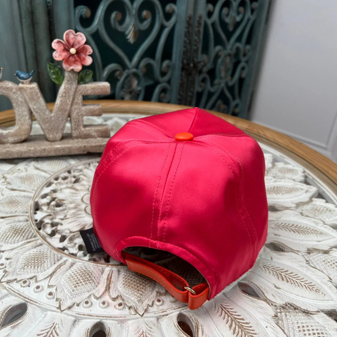 Fashion Embroidered Satin Baseball Cap