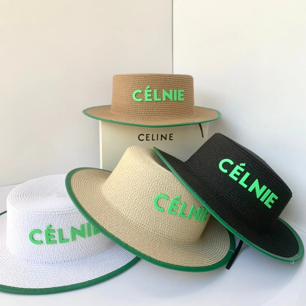 Temperament Flat Top Straw Hat