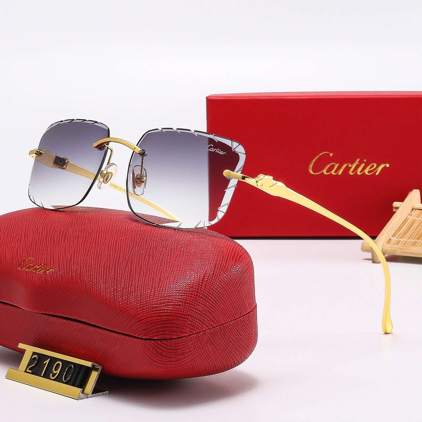 Fashion Square Frameless Sunglasses 2190