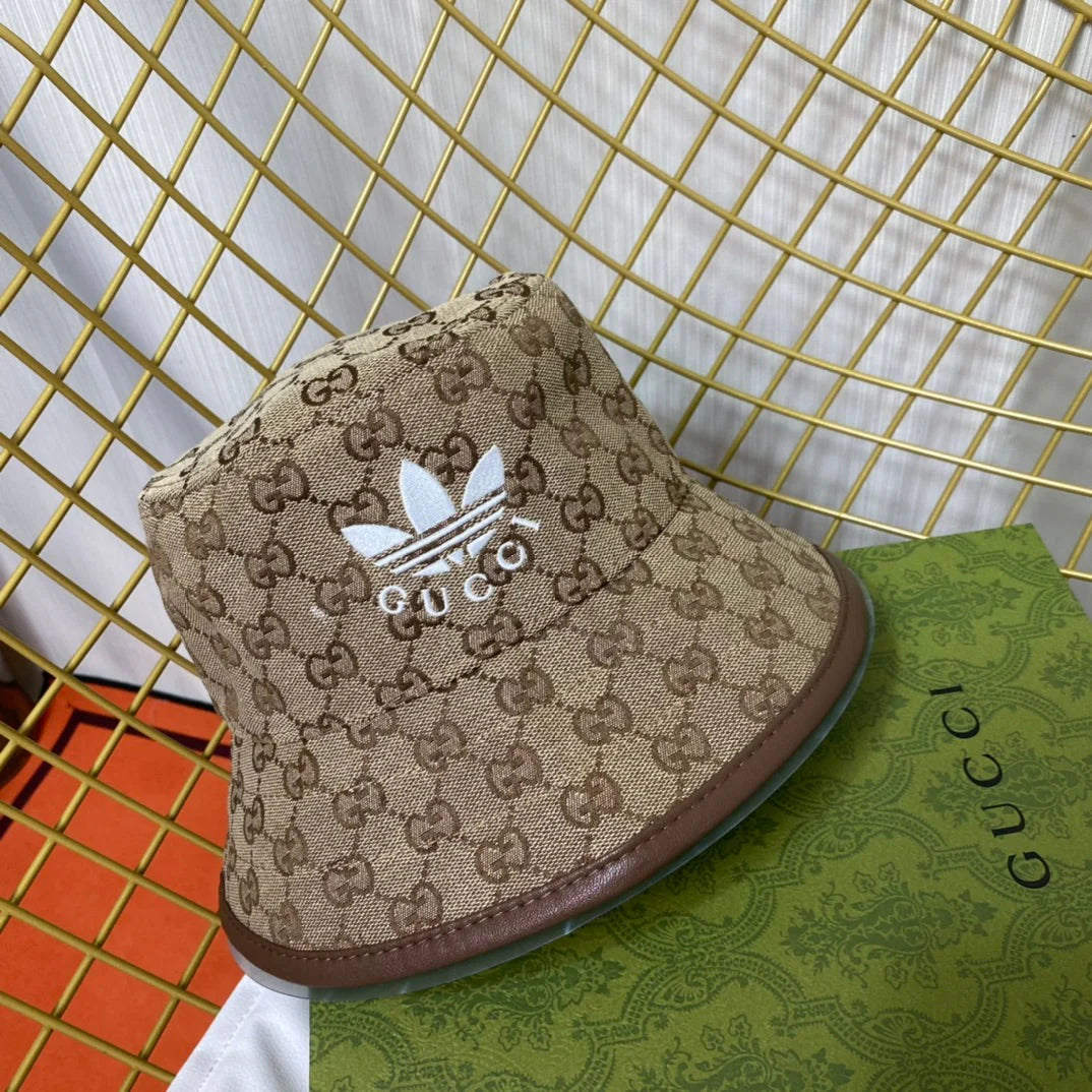 Joint Monogram Embroidered Bucket Hat