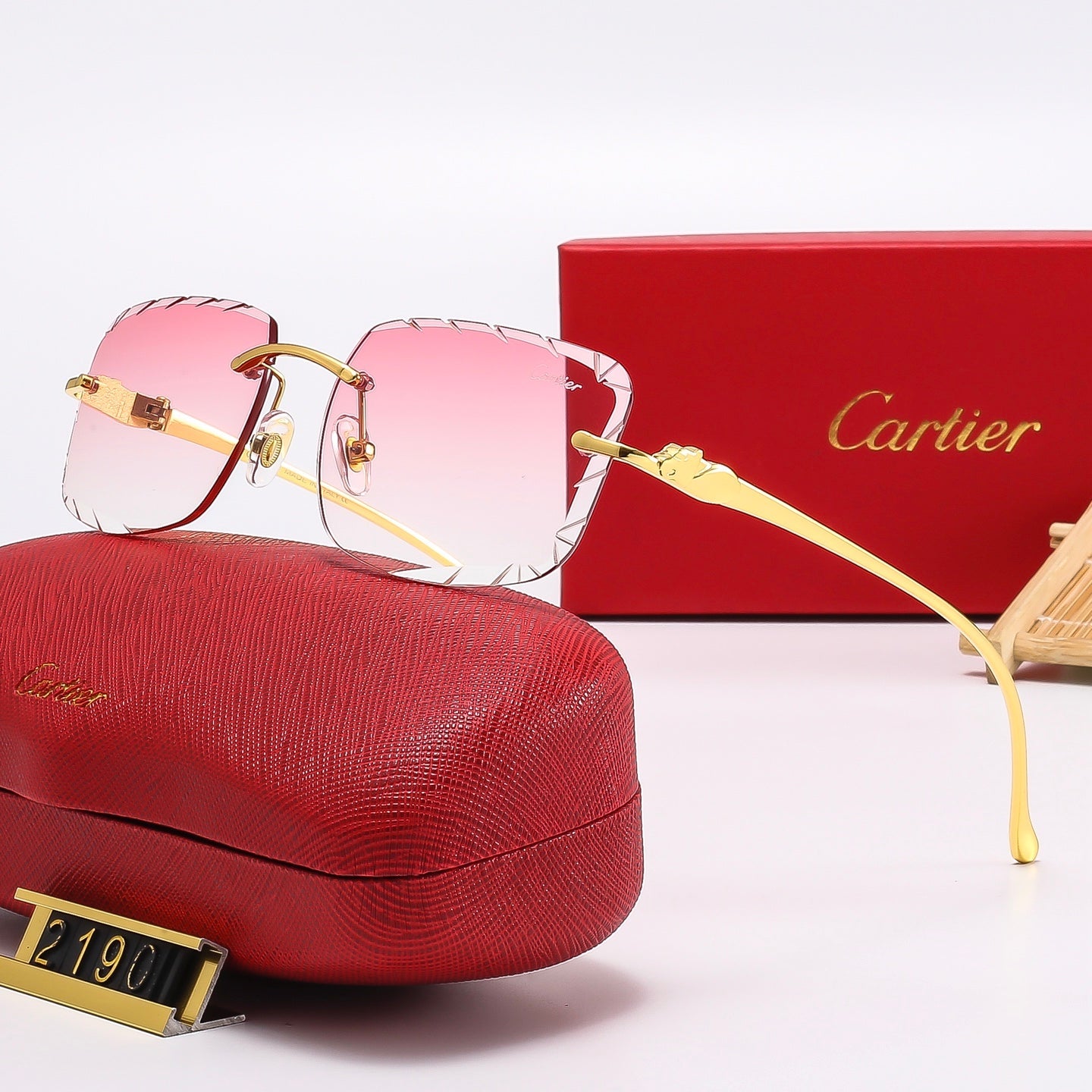Fashion Square Frameless Sunglasses 2190
