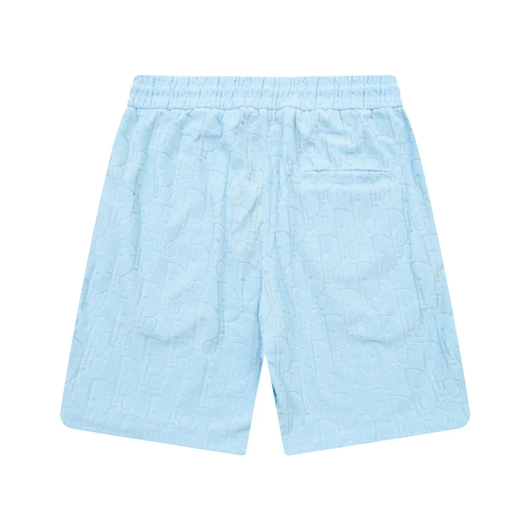 1211 New plaid jacquard towel shorts