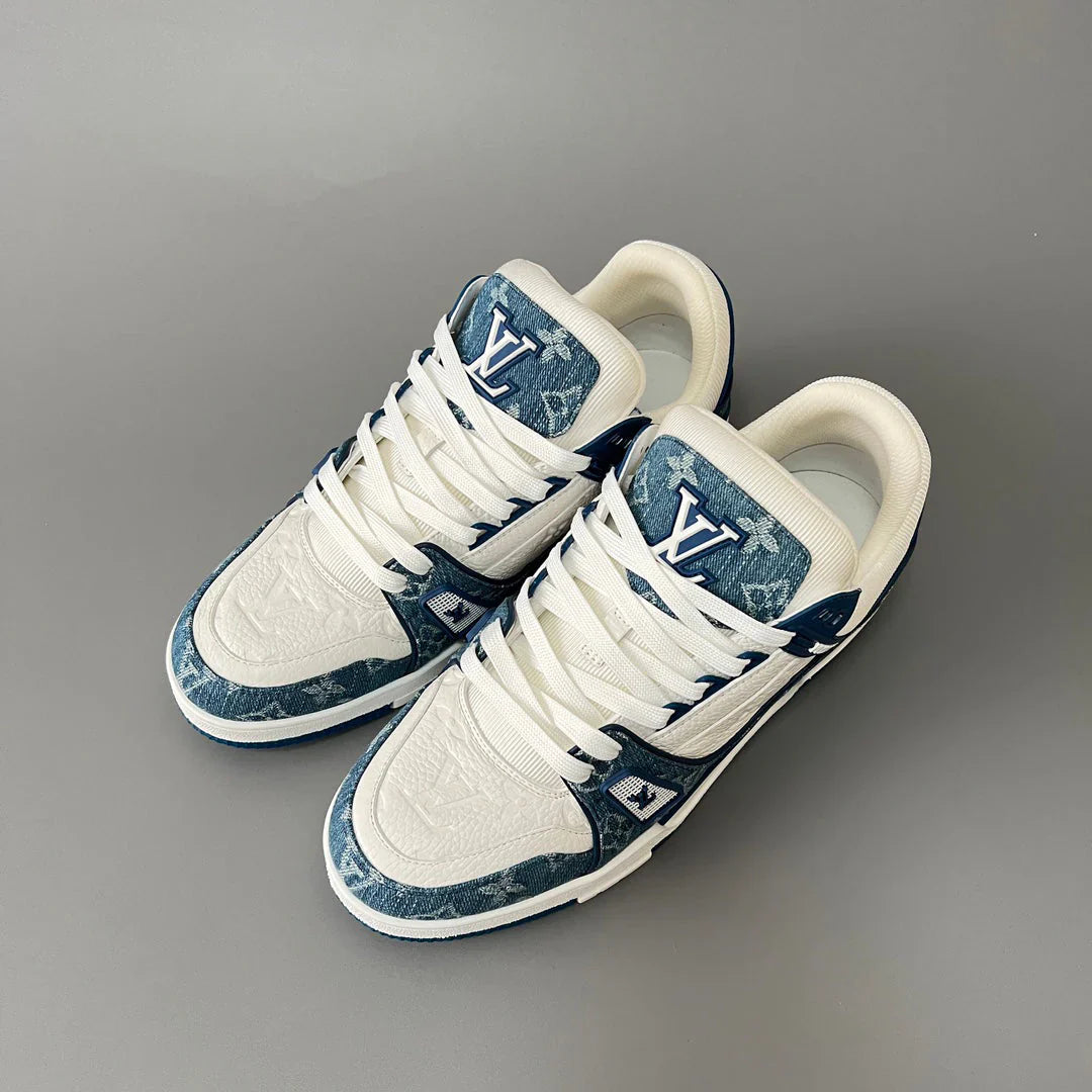 Denim shoes with brand logo on the side