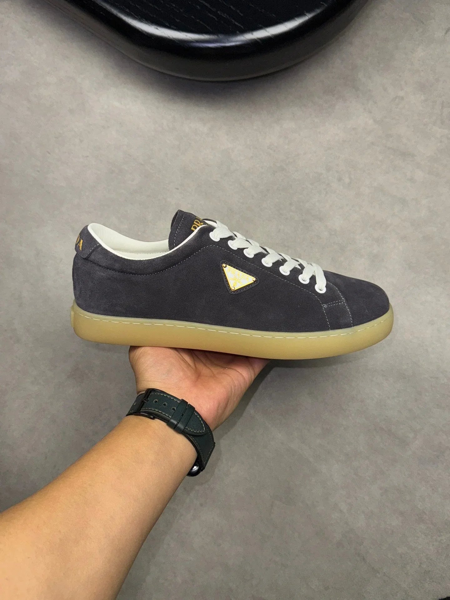 P suede calf leather casual shoes
