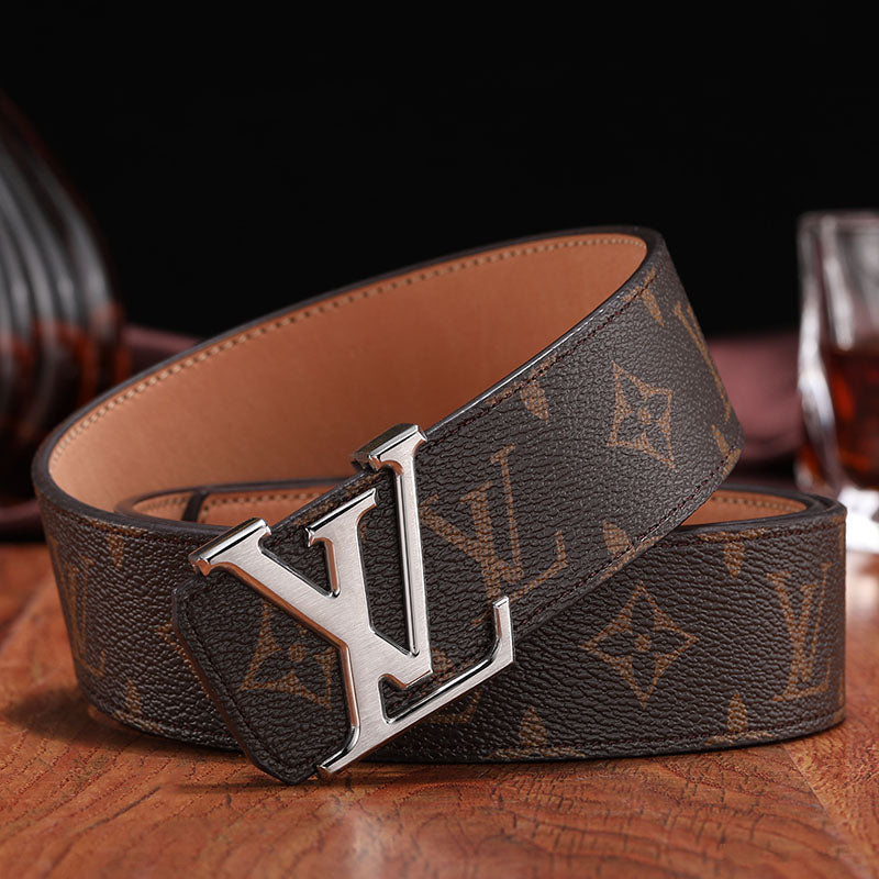 3 Colors printed letter leather belt