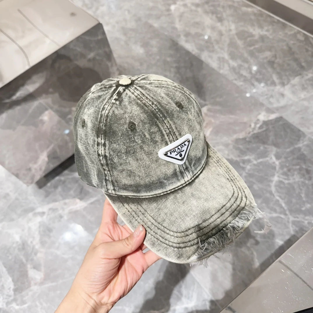 2024   Triangle Label Cowboy Baseball Cap