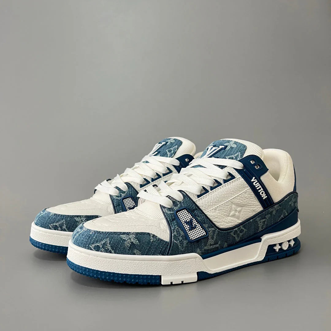 Denim shoes with brand logo on the side