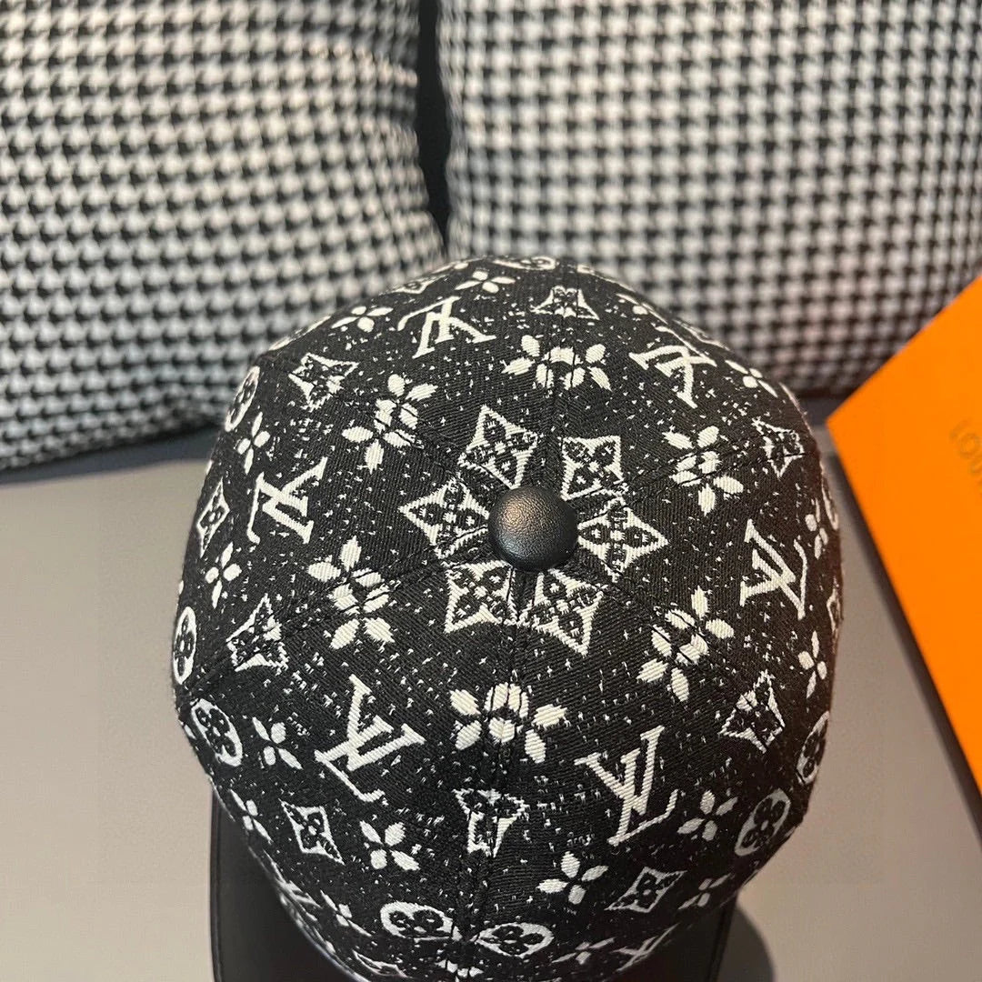 Canvas Patchwork Leather Baseball Cap