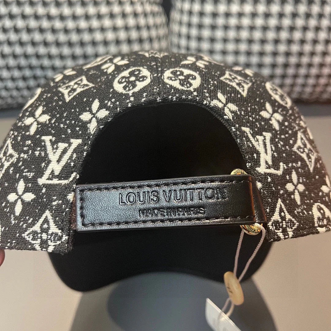 Canvas Patchwork Leather Baseball Cap