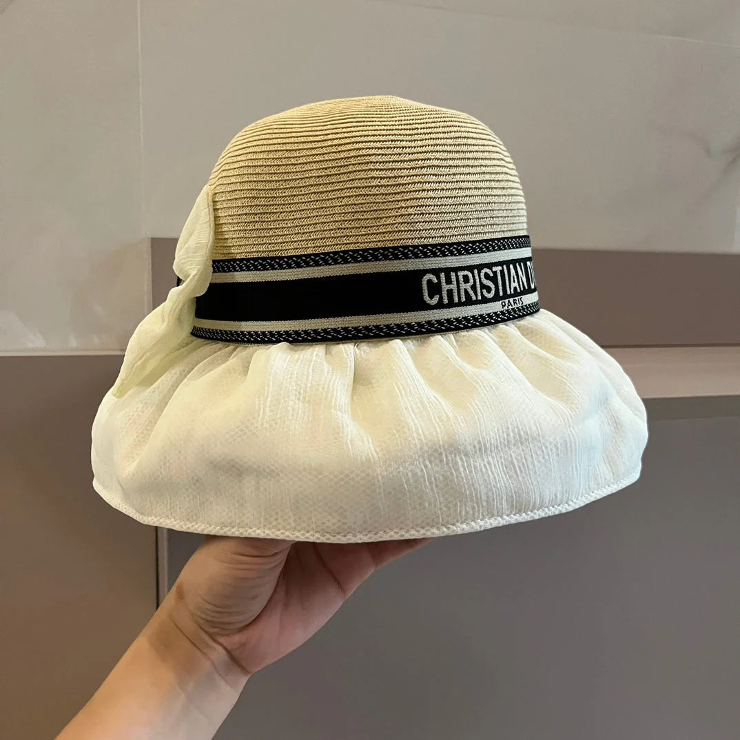 Two Colours Foldable Patchwork Hat