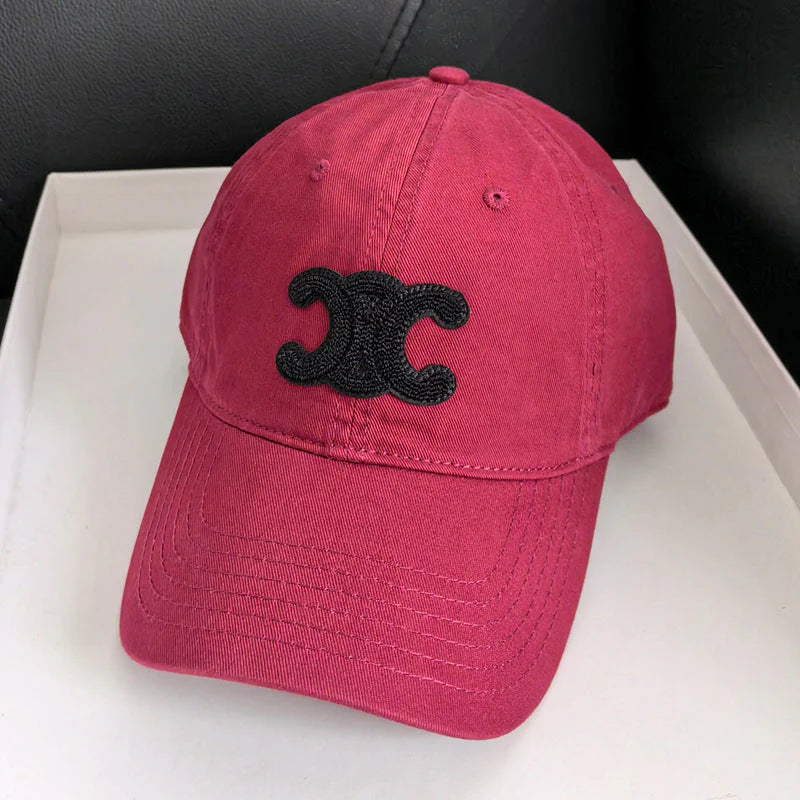 Fashionable embroidered canvas cap