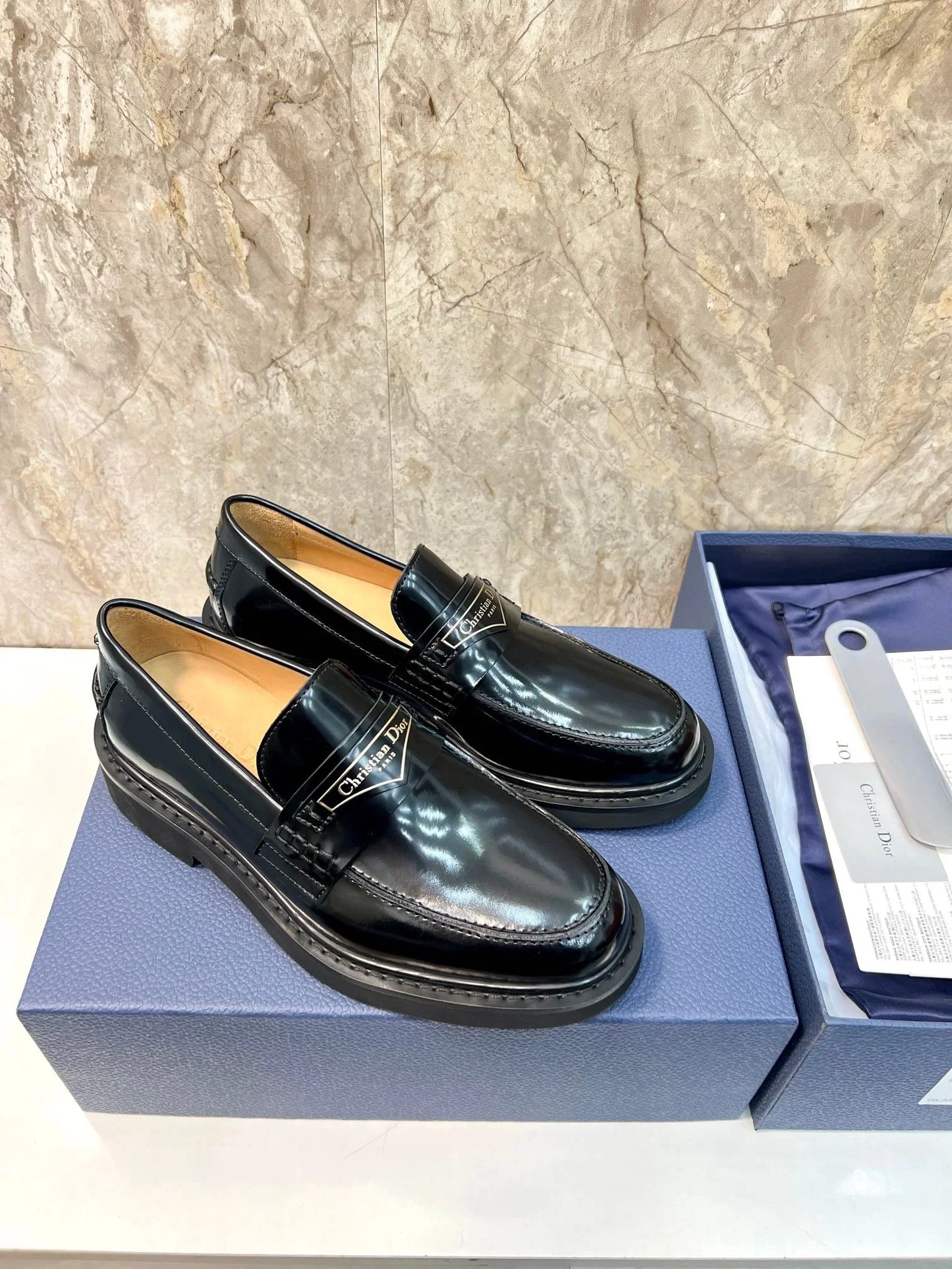 D Brogues Derby Leather Shoes