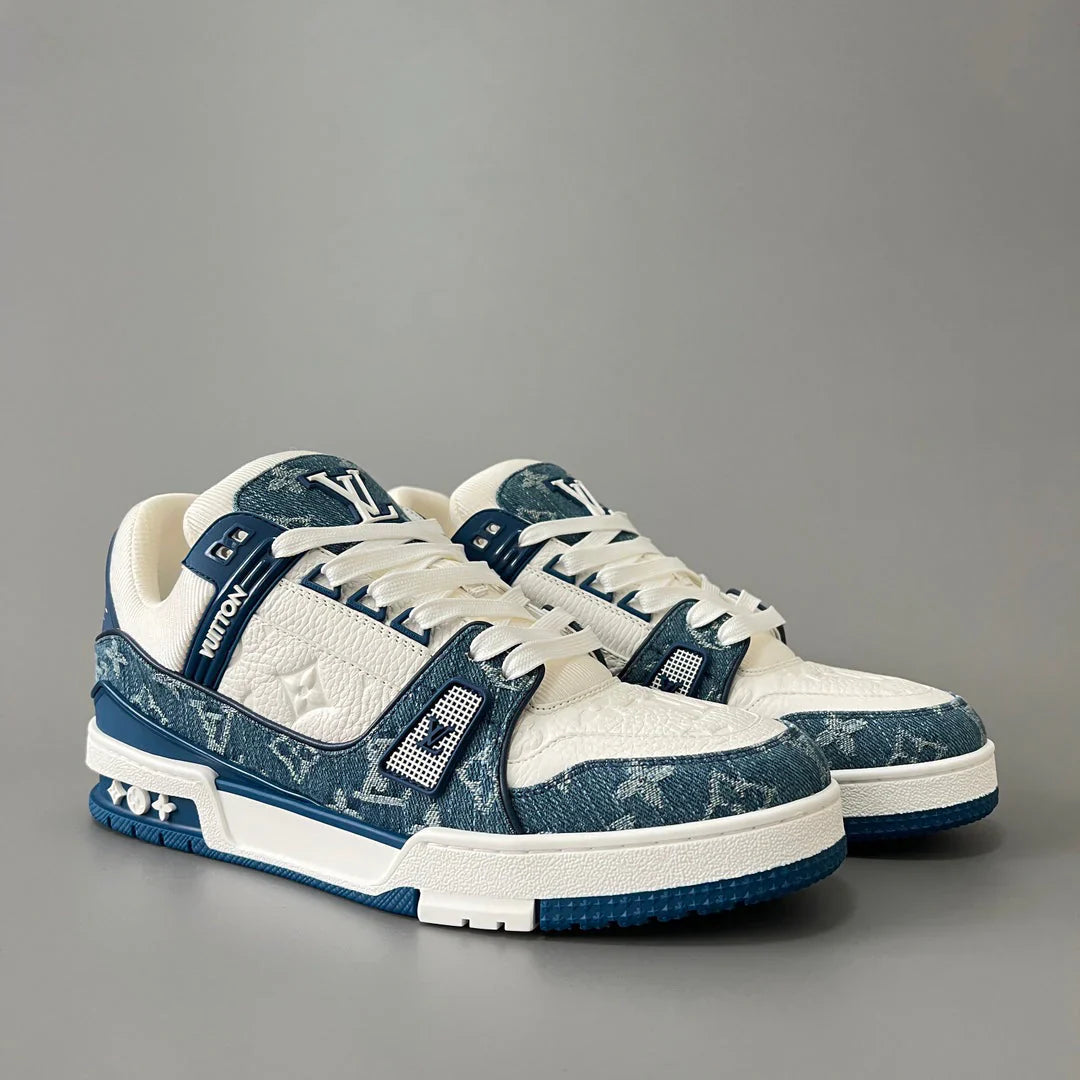 Denim shoes with brand logo on the side