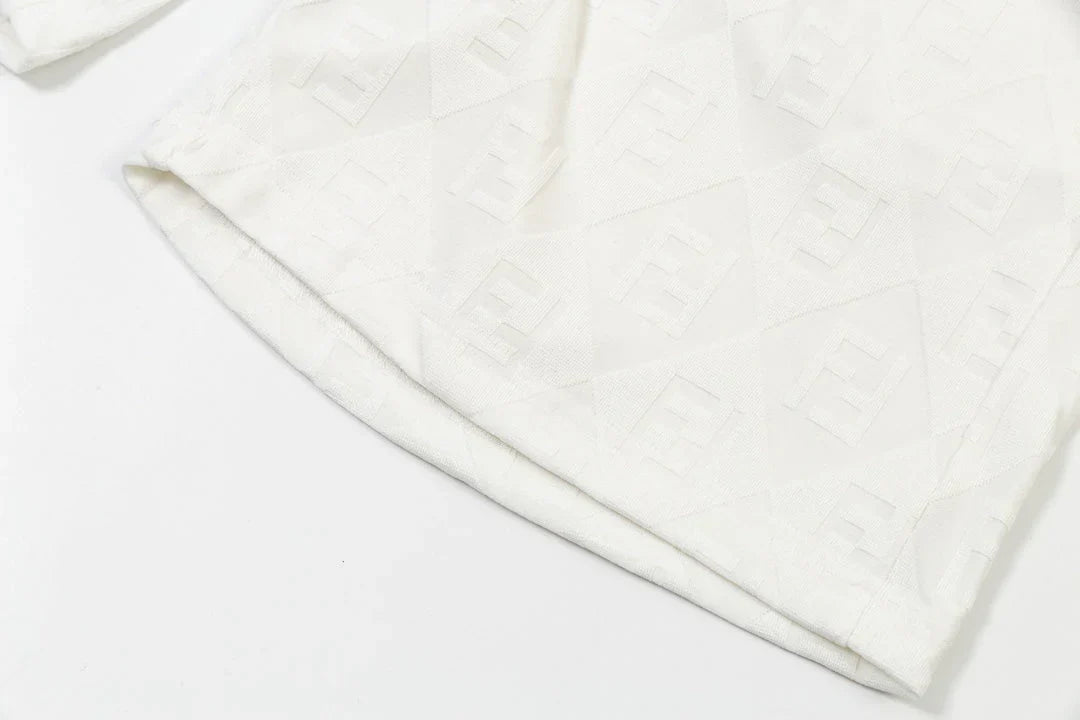 250218 New diamond textured towel knit shorts