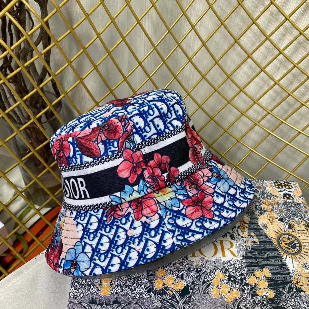 Personalized Monogram Flower Bucket Hat
