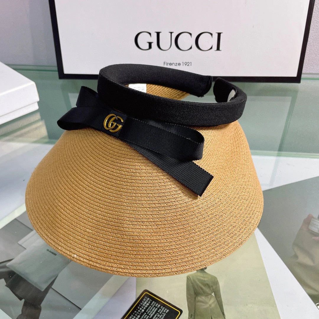 Fashion Bow Breathable Empty Top Hat