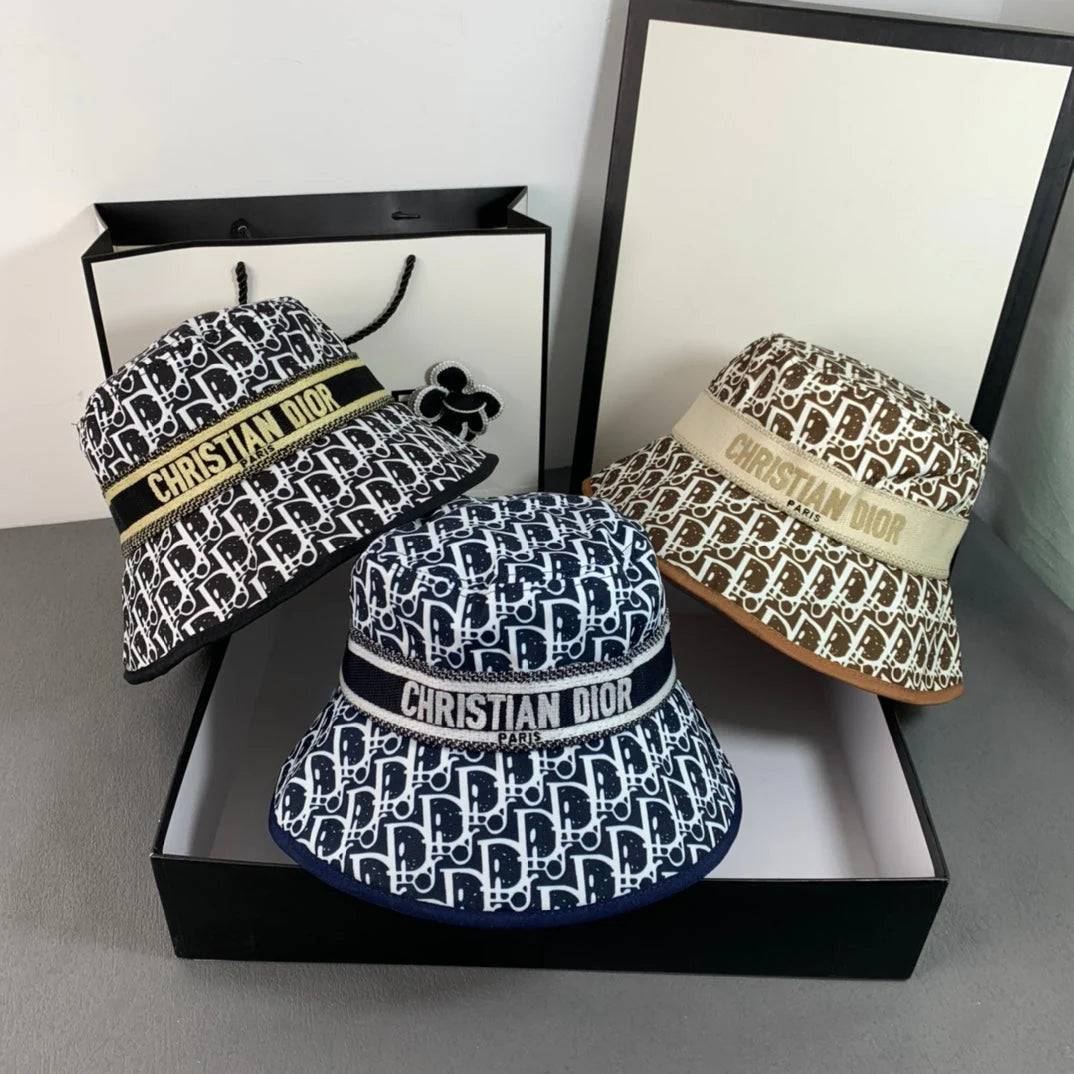 Fashion Embroidered Webbing Bucket Hat
