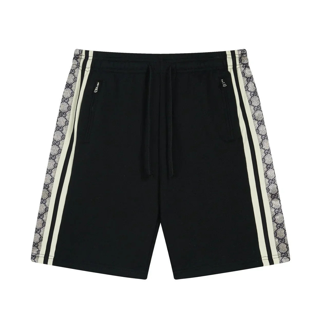 250212 Classic ribbon patchwork knitted cotton shorts
