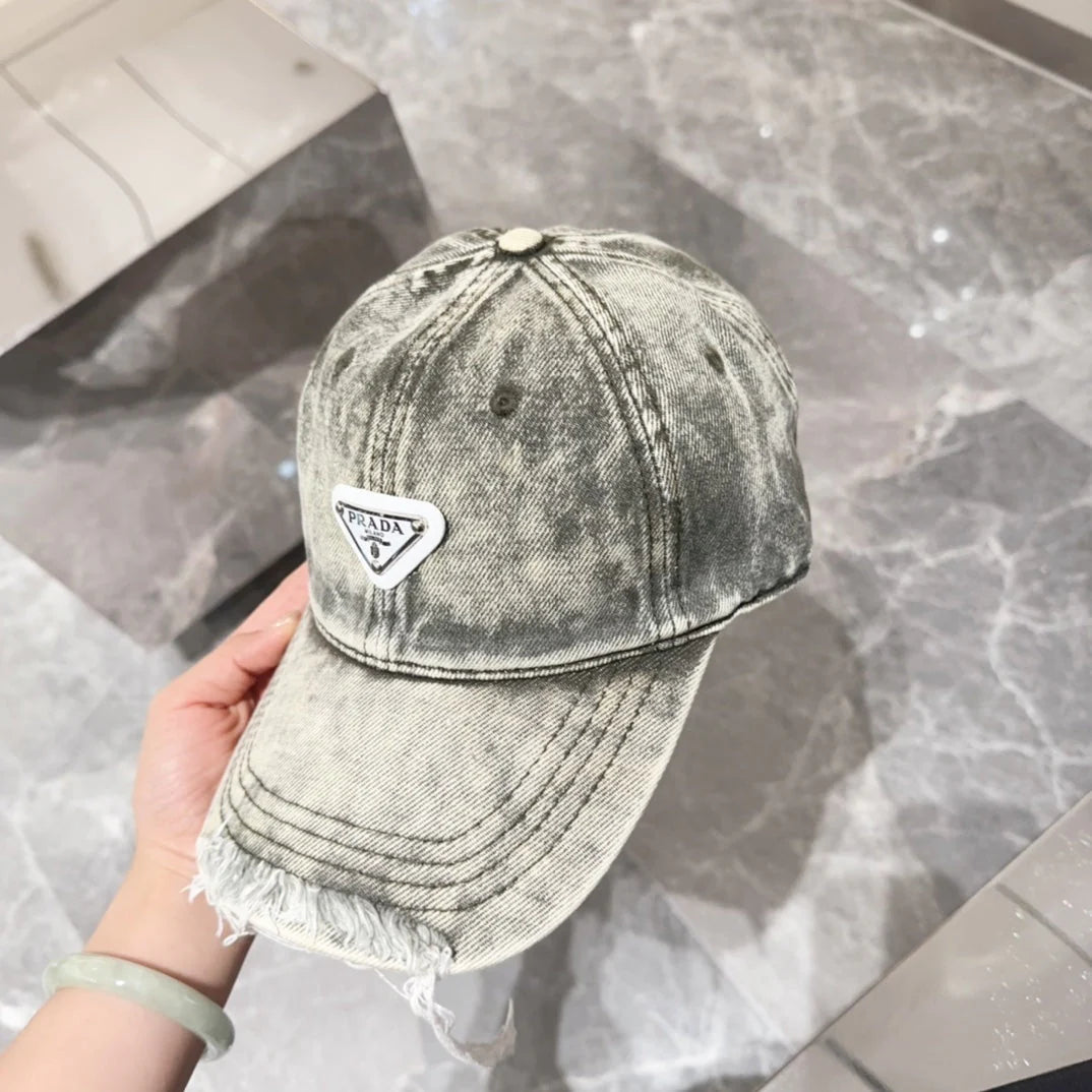 2024   Triangle Label Cowboy Baseball Cap