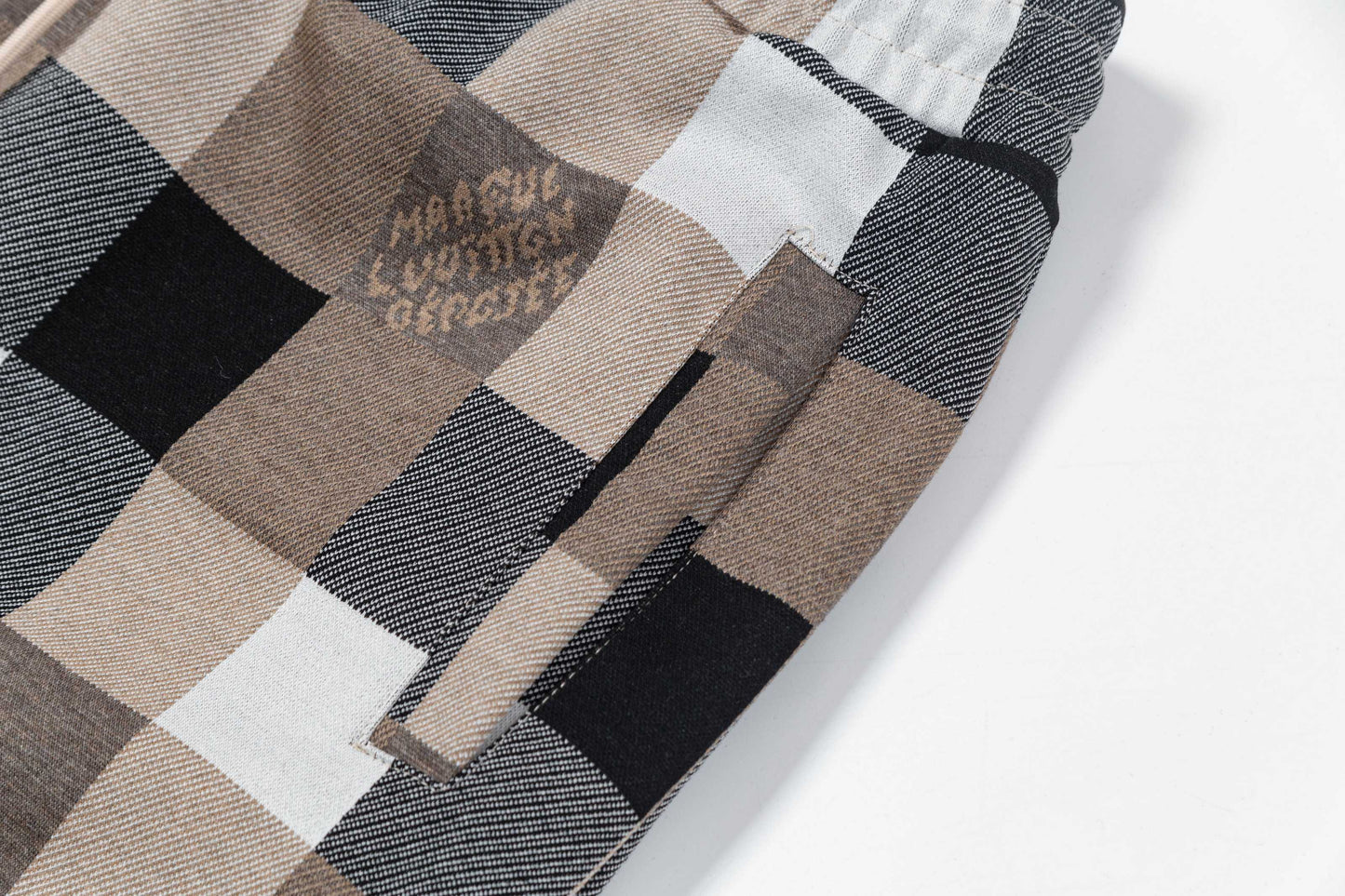250313 New high quality chequered jacquard print shorts