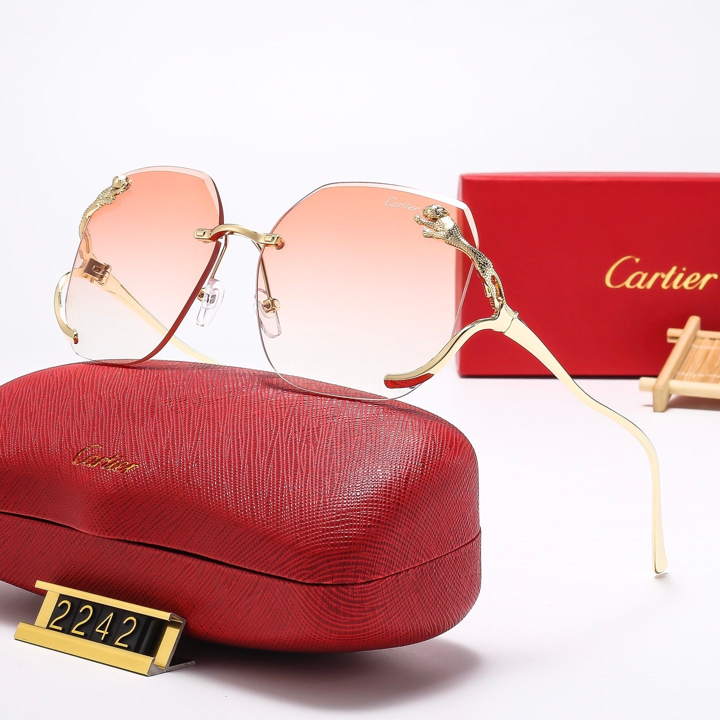 Fashion leopard head Sunglasses 2242