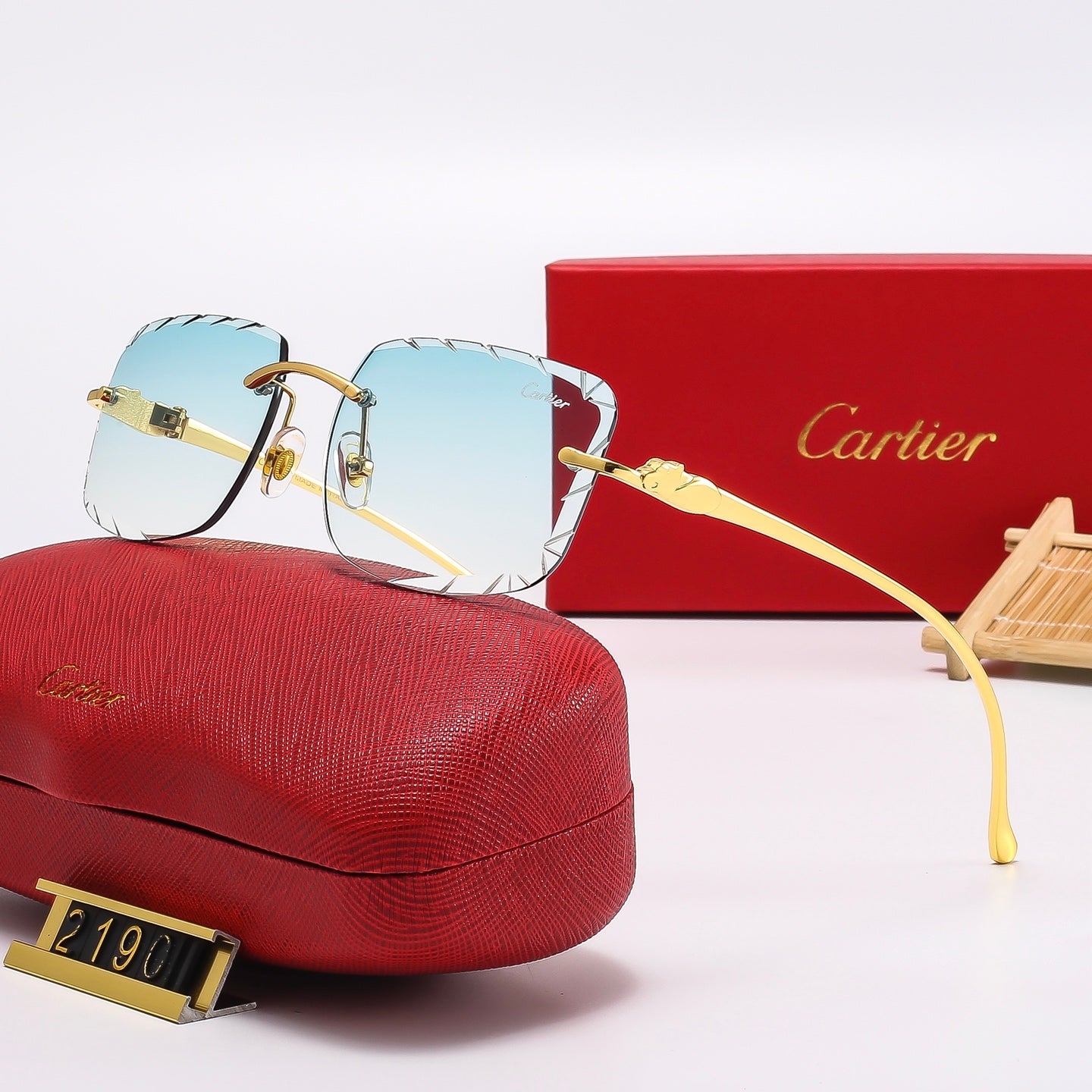 Fashion Square Frameless Sunglasses 2190