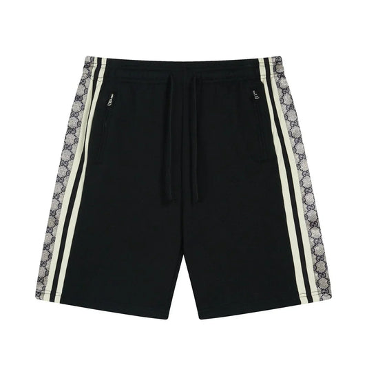 250212 Classic ribbon patchwork knitted cotton shorts